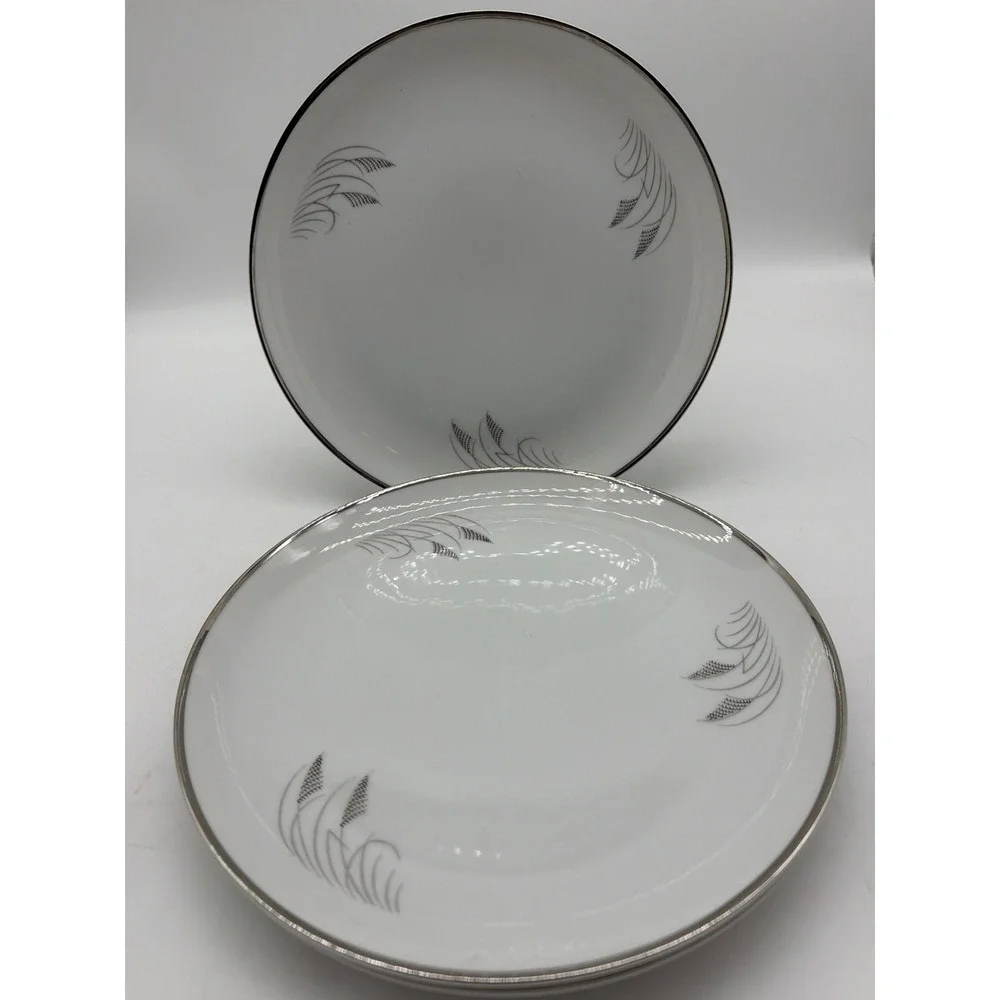 Fukagawa Arita #706 Moon Glow Set Of 3 Dinner Plates 10 1/4